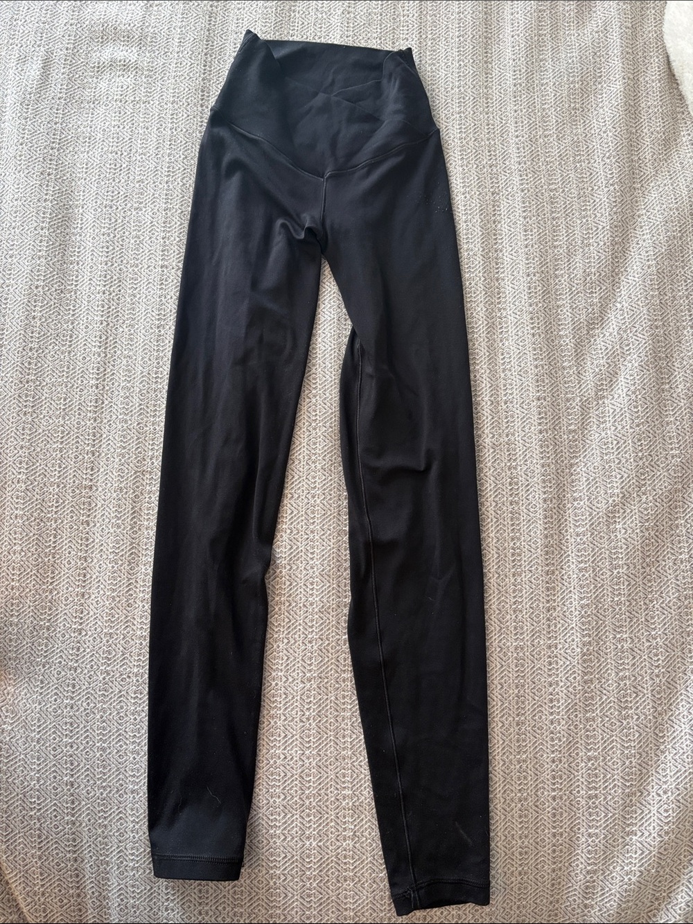aerie Black High-Rise Cross Over Leggings